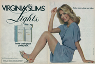 Virginia Slims 1980s ad