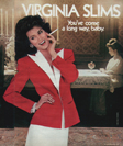 Virginia Slims January 85 ad